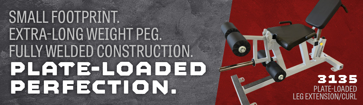 Small Footprint. Extra-Long Weight Peg. Fully Welded Construction. The Legend Fitness 3135 is Plate-Loaded Perfection.